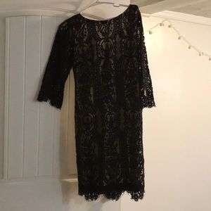 Black lace dress